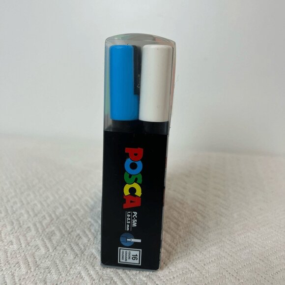 New POSCA 16 Colour Basic Marker Set Tip 1.8 to 2.5 mm Water Based Japan Art - Picture 2 of 6